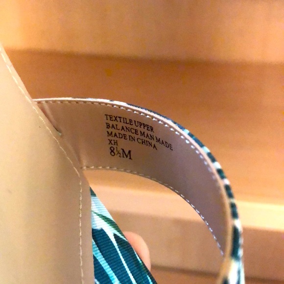 SOLD Espadrille Sandal Charles David Espadrille Platform Jute Sandal Palm Motif - Picture 3 of 9